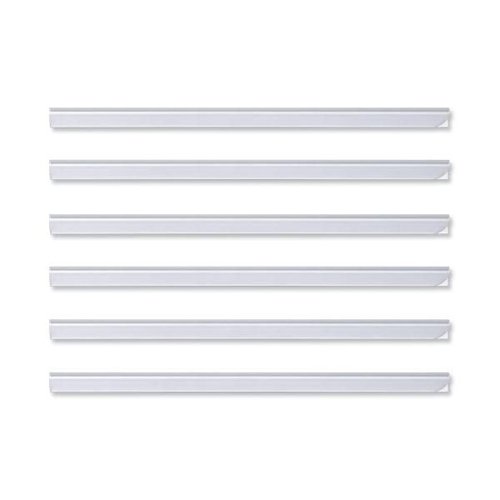 Durable Spine Bars 6mm Clear A4 Slide Binders 293119 - Pack 50