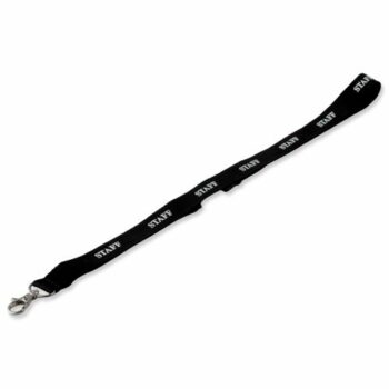 Durable Staff Textile Lanyard Black 823901 - Pack 10