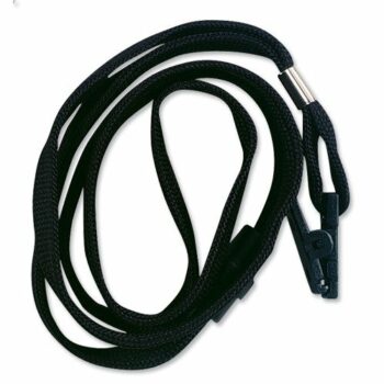 Durable Textile Lanyard 10mm Black 811901 - Pack 10