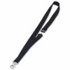 Durable Textile Lanyard 20mm Black 813701 - Pack 10