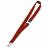 Durable Textile Lanyard 20mm Red 813703 - Pack 10