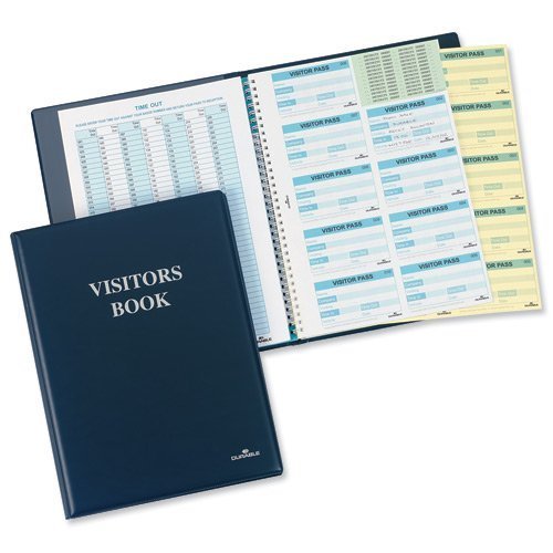 Durable Visitors Book 100 Badges 146365