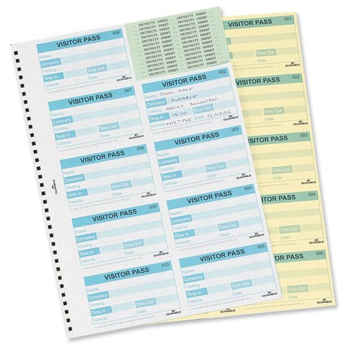 Durable Visitors Book Refill 100 Badges 146465