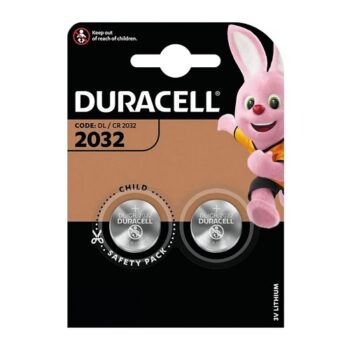 Duracell CR2032 Lithium Batteries 3v - Pack 2