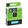 DYMO D1 Label Black on Clear 40910 9mm x 7m - Each