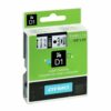 DYMO D1 Label Black on White 40913 9mm x 7m - Each