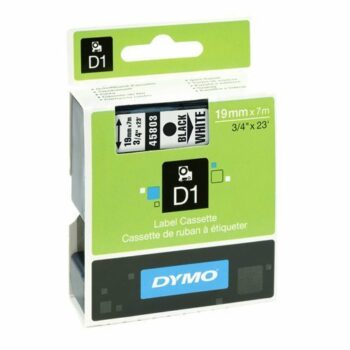 DYMO D1 Label Black on White 45803 19mm x 7m - Each