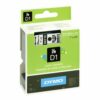 DYMO D1 Label Black on White 53713 24mm x 7m - Each