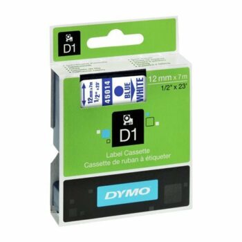 DYMO D1 Label Blue on White 45014 12mm x 7m - Each