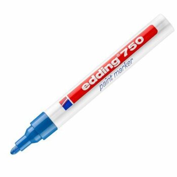 Edding 750 Gloss Paint Markers Blue Bullet Tip 4-750003 - Pack 10