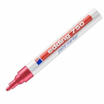 Edding 750 Gloss Paint Markers Red Bullet Tip 4-750002 - Pack 10