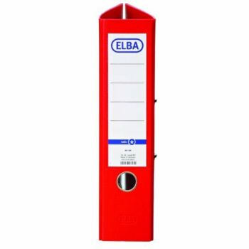 Elba Lever Arch File A4 Red Paper-Covered 100202218 - Pack 10