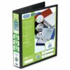 Elba Presentation Ring-Binders 4-Ring 40mm Black A4 400008417 - Pack 6