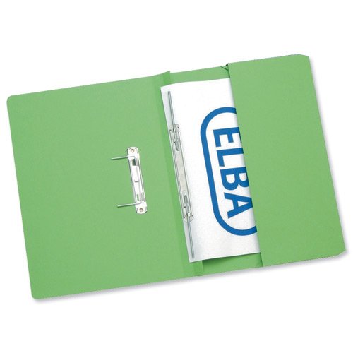 Elba Strongline Pocket Spring Files Green 100090147 - Pack 25