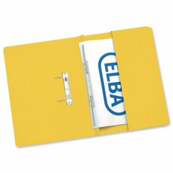 Elba Strongline Pocket Spring Files Yellow 100090150 - Pack 25