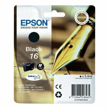 Epson Inkjet Cartridge Black 16 C13T162140 Pen & Crossword