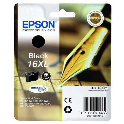 Epson Inkjet Cartridge Black 16XL C13T163140 Pen & Crossword
