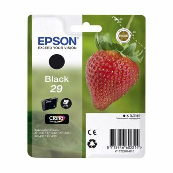 Epson Inkjet Cartridge Black 29 C13T298140 Strawberry