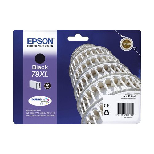 Epson Inkjet Cartridge Black 79XL C13T790140 Tower of Pisa