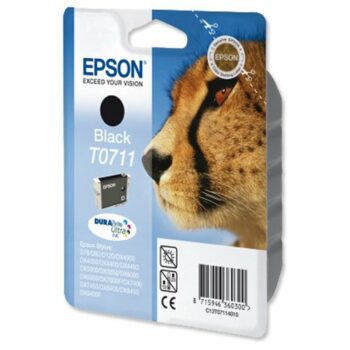Epson Inkjet Cartridge Black T0711 C13T071140 Cheetah
