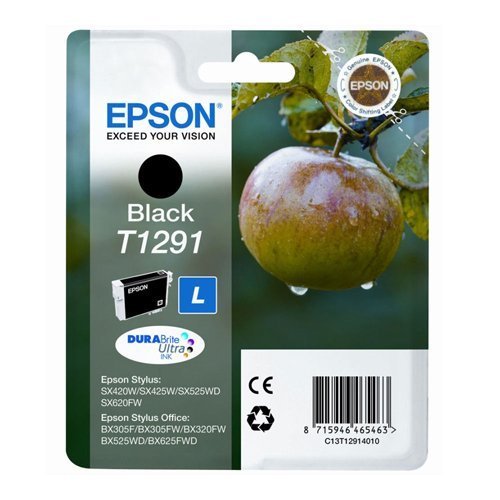 Epson Inkjet Cartridge Black T1291 C13T129140 Apple