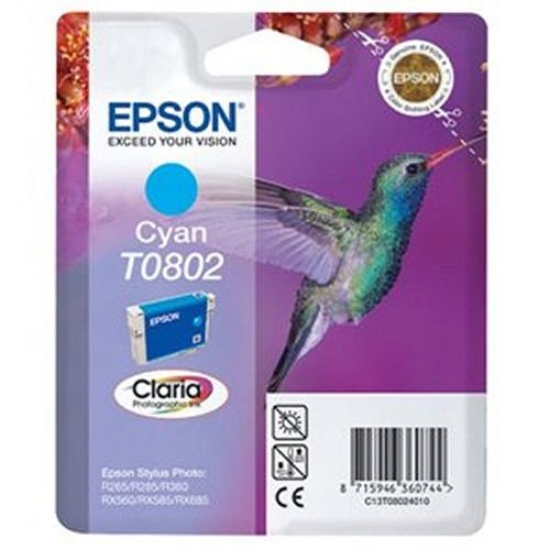 Epson Inkjet Cartridge Cyan T0802 C13T080240 Hummingbird