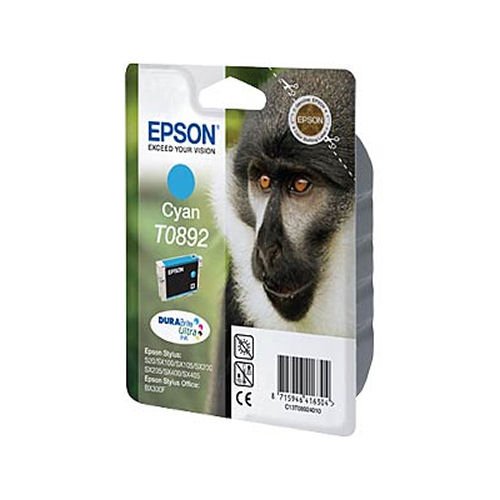 Epson Inkjet Cartridge Cyan T0892 C13T089240 Monkey