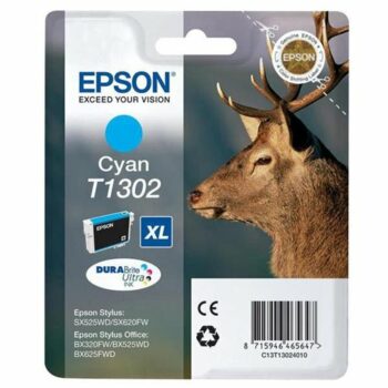 Epson Inkjet Cartridge Cyan T1302 C13T130240 Stag
