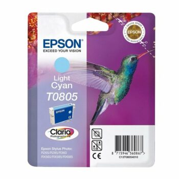 Epson Inkjet Cartridge Light Cyan T0805 C13T080540 Hummingbird