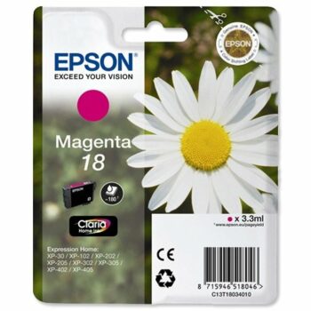 Epson Inkjet Cartridge Magenta 18 C13T180340 Daisy