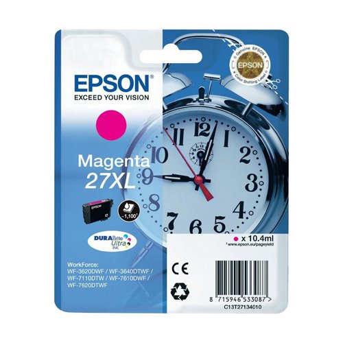 Epson Inkjet Cartridge Magenta 27XL C13T271340 Alarm Clock