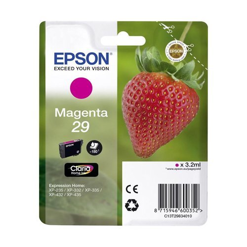 Epson Inkjet Cartridge Magenta 29 C13T298340 Strawberry