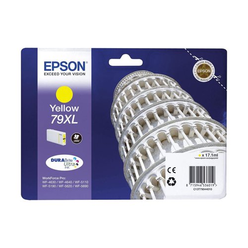 Epson Inkjet Cartridge Yellow 79XL C13T790440 Tower of Pisa