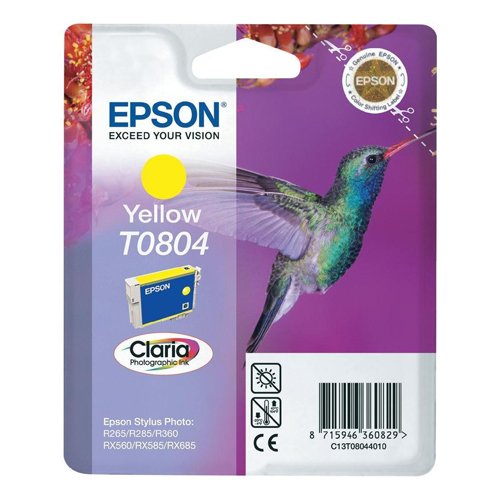 Epson Inkjet Cartridge Yellow T0804 C13T080440 Hummingbird