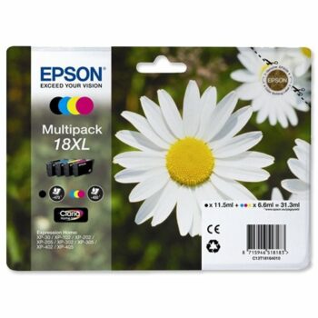 Epson Inkjet Cartridges Black / Cyan / Magenta / Yellow 18XL C13T181640 Daisy