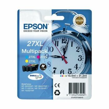 Epson Inkjet Cartridges Cyan / Magenta / Yellow 27XL C13T271540 Alarm Clock