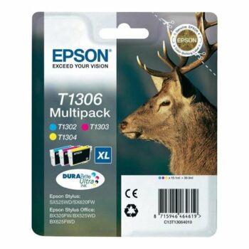 Epson Inkjet Cartridges Cyan / Magenta / Yellow T1306 C13T130640 Stag