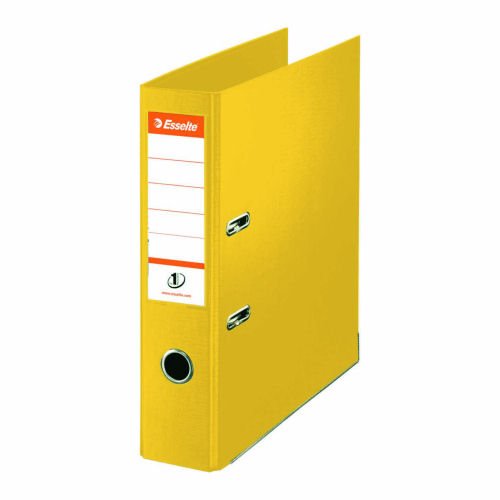 Esselte 50mm Lever Arch File Yellow A4 PP 811410 - Pack 10
