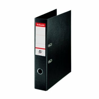 Esselte Lever Arch File Black Foolscap PP 48087 - Pack 10