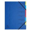 Europa 7 Part Organiser File Blue A4 5219Z