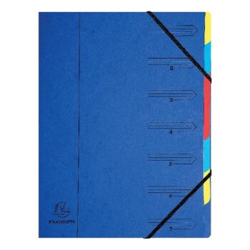 Europa 7 Part Organiser File Blue A4 5219Z