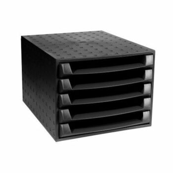 Exacompta Forever 5 Drawer Set Black 100% Recycled 221014D