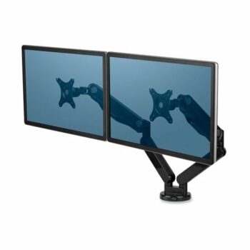 Fellowes Black Dual Monitor Arm Platinum Series 8042501