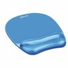 Fellowes Crystal Gel Blue Mousepad and Wrist Rest 91141