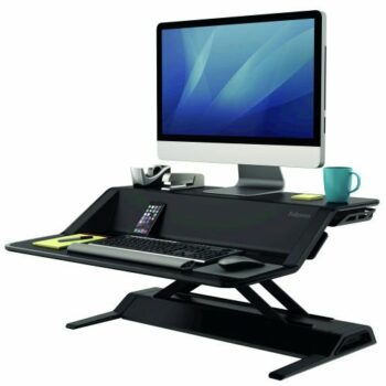 Fellowes Lotus Sit-Stand Black Workstation 0007901