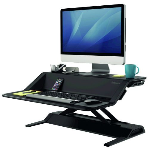 Fellowes Lotus Sit-Stand Black Workstation 0007901