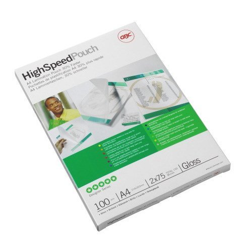 GBC Hi-Speed Laminating Pouches A4 150mic 3747347 - Pack 100