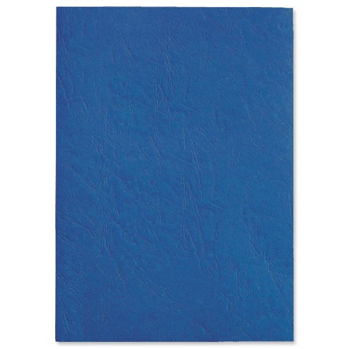 GBC LeatherGrain Covers Royal Blue A4 CE040029 - Pack 100