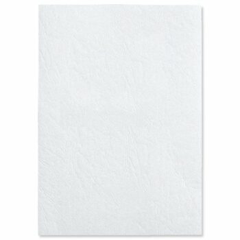 GBC LeatherGrain Covers White A4 CE040070 - Pack 100