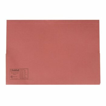 Guildhall Double Legal Pocket Wallets Red 214-REDZ - Pack 25